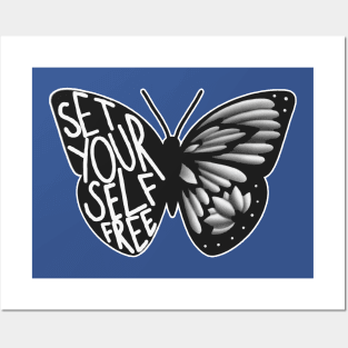 set yourself free butterfly 3 Posters and Art